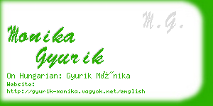 monika gyurik business card